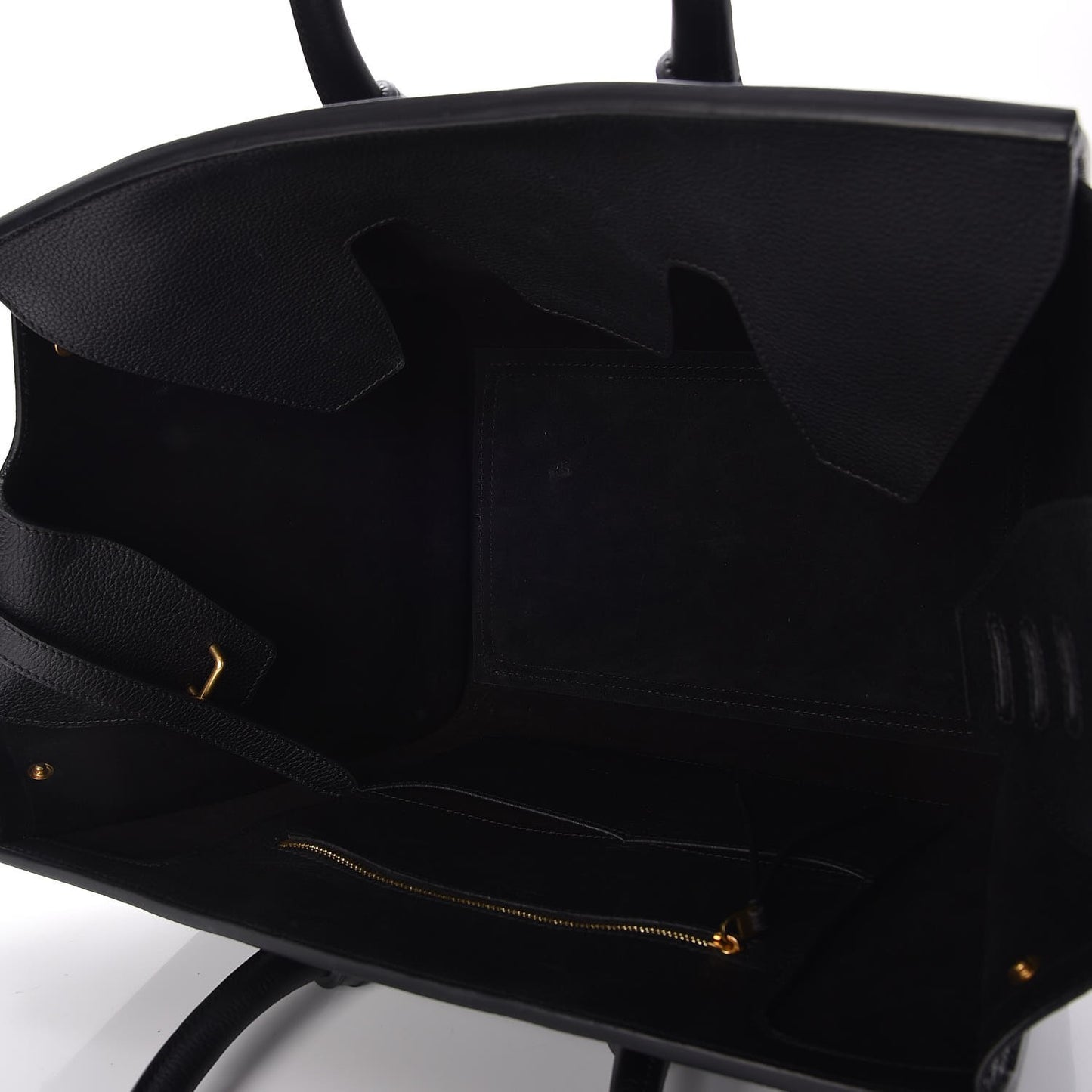 Crisped Calfskin Small Tie Knot Tote Black