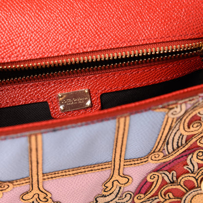 Dolce & Gabbana Dauphine Embellished Medium Miss Sicily Satchel Rosso 8 of 10