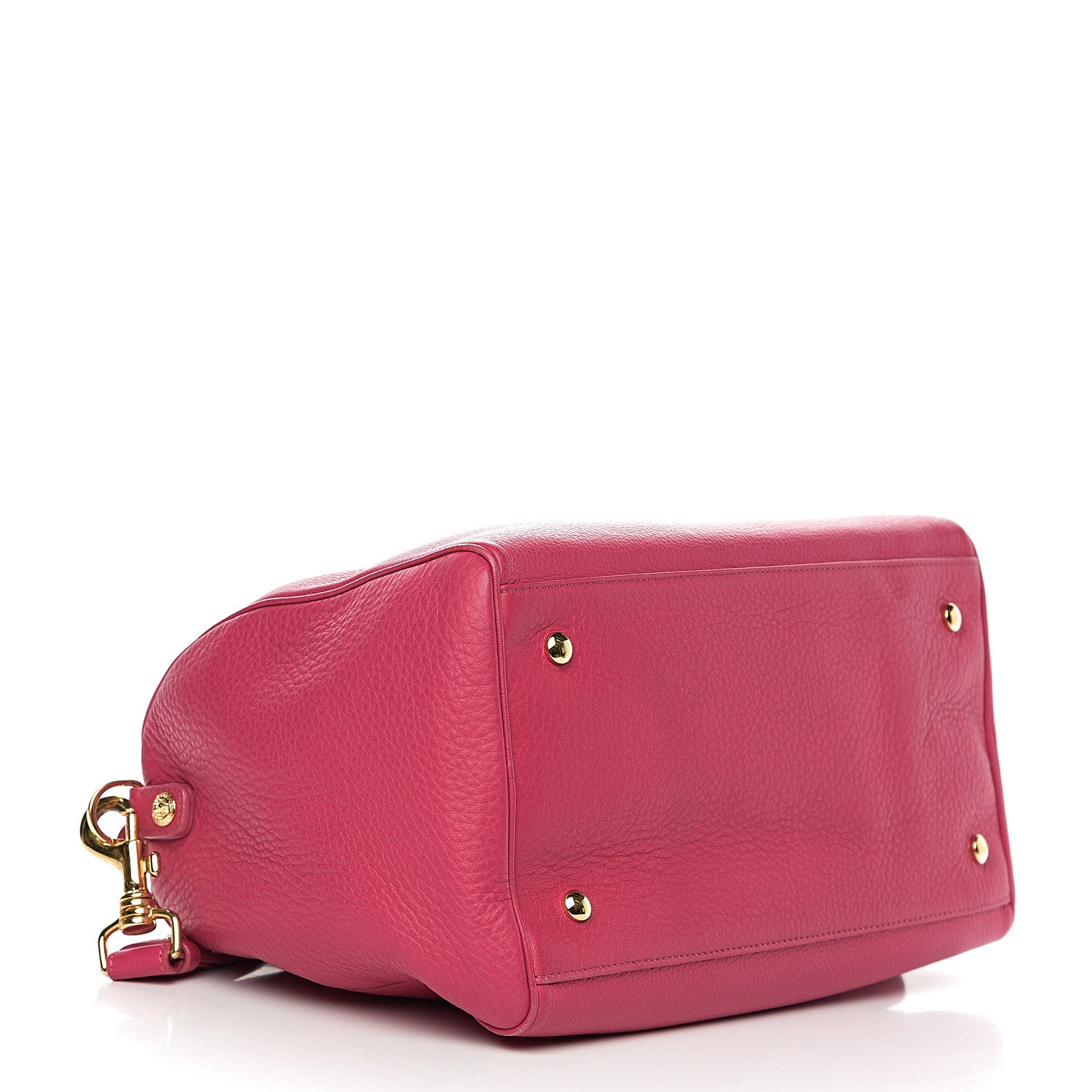 Versace Cervo Embossed Vitello Signature Duffle Bag Pink 3 of 9