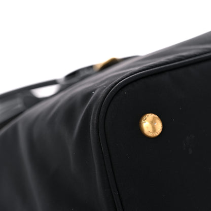 Prada Tessuto Nylon Soft Calfskin Shopping Satchel Black 9 of 23