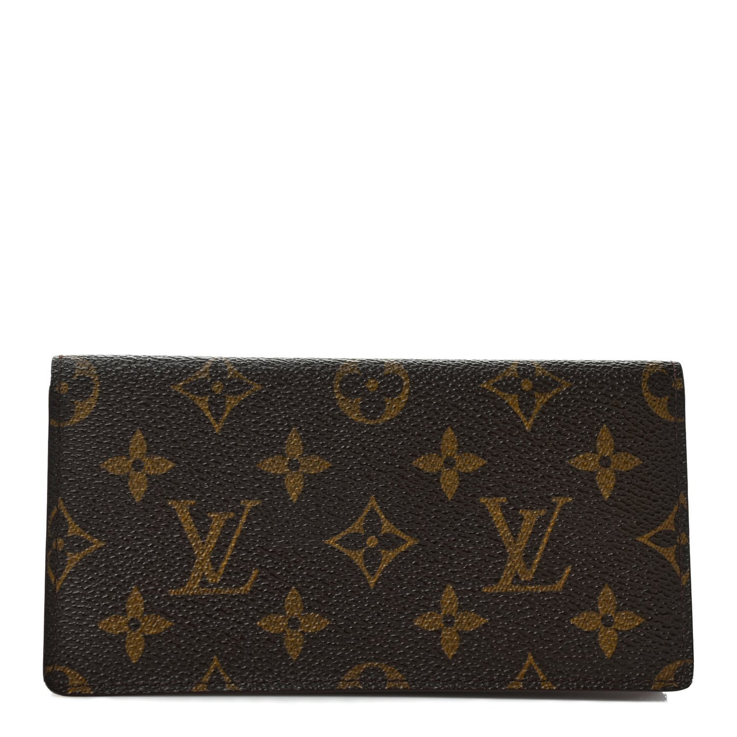 Monogram Simple Checkbook Holder Wallet Cover