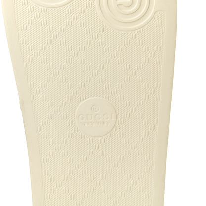 Gucci GG Supreme Monogram Flora Pursuit Slide Sandals 39 White 6 of 9