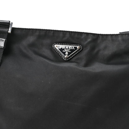 Prada Tessuto Nylon Saffiano Small Crossbody Bag Black 8 of 10