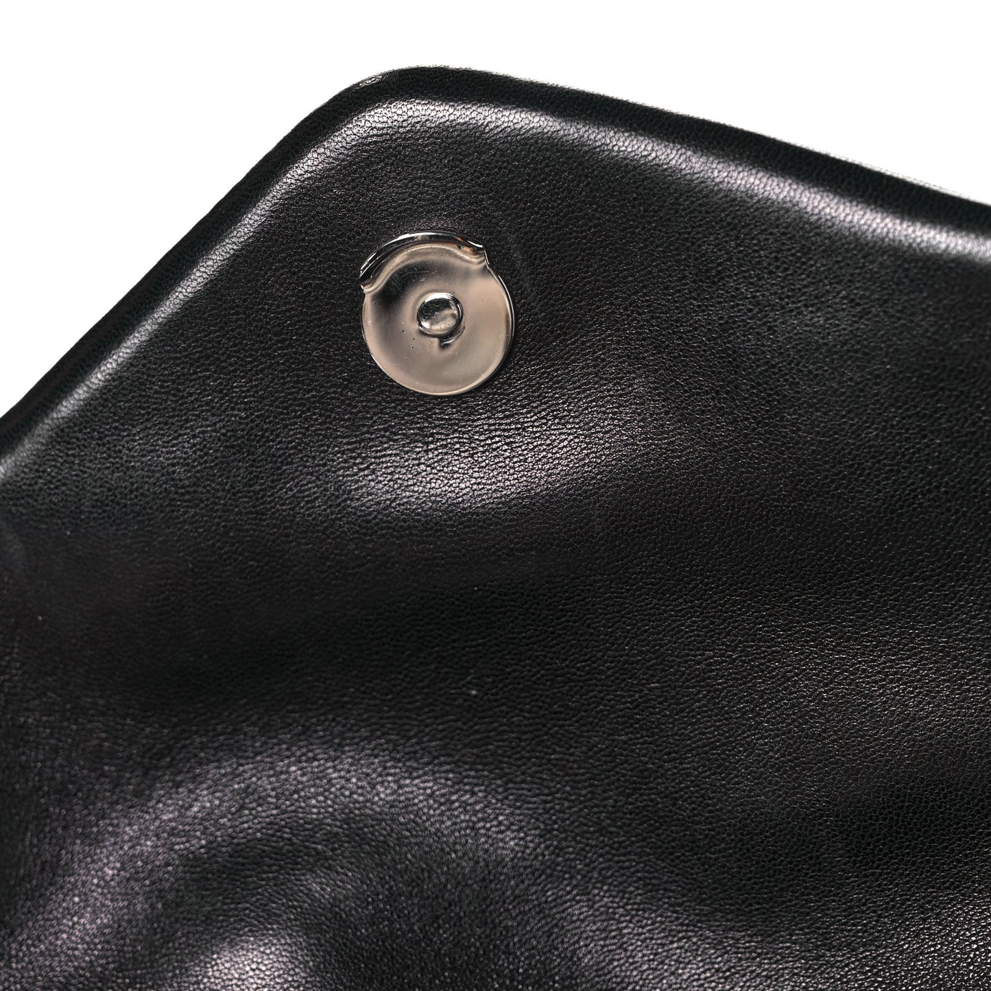 Lambskin Quilted Small Loulou Puffer Monogram Chain Satchel Black
