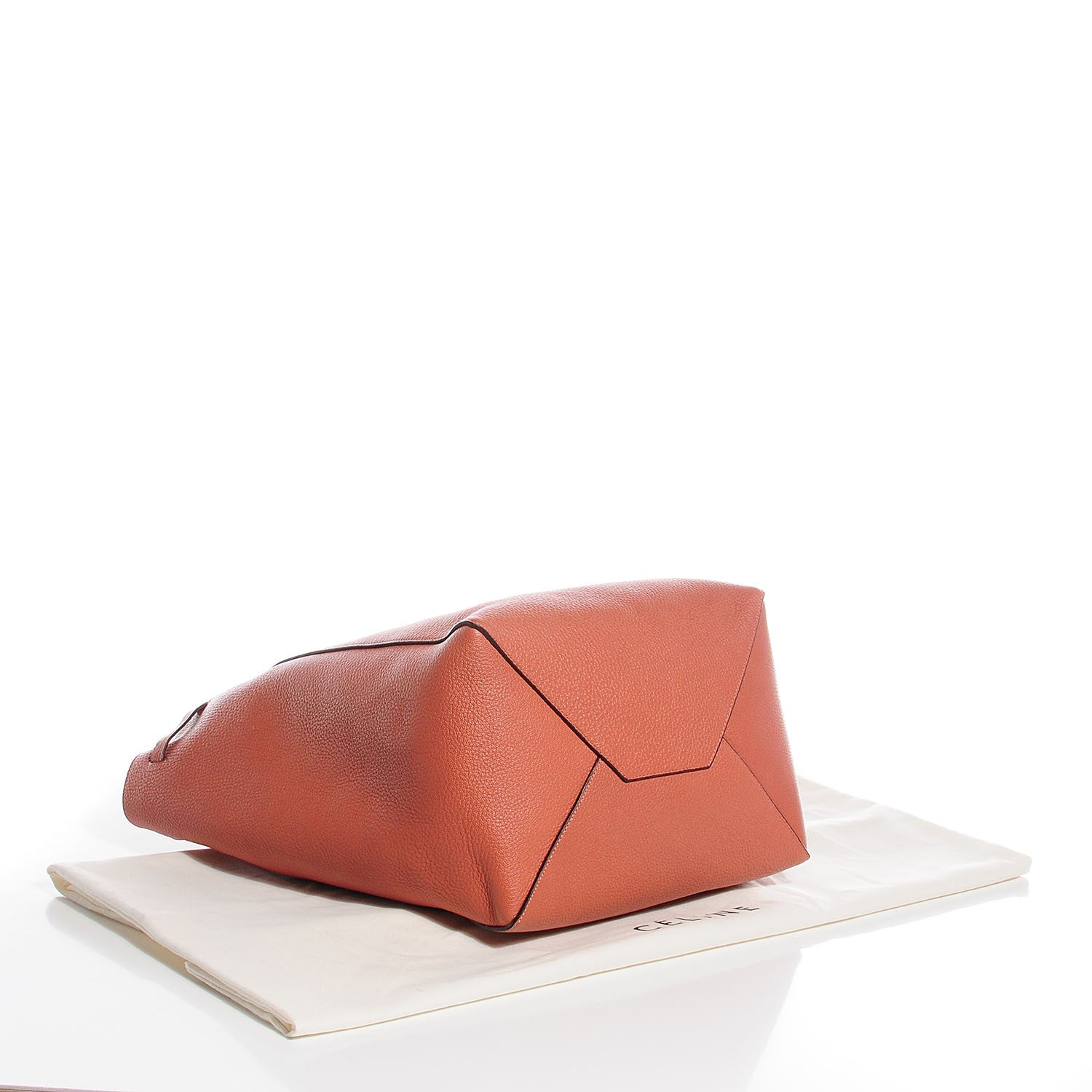 Celine Soft Grained Calfskin Medium Cabas Phantom Terracotta 4 of 8