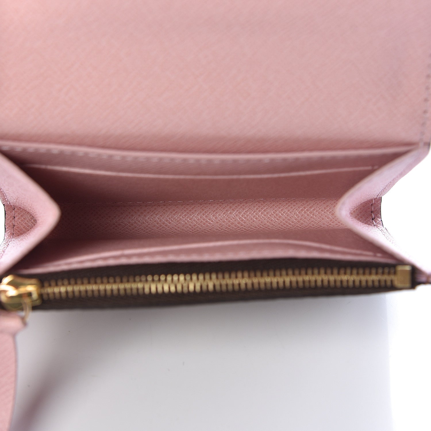 Louis Vuitton Damier Ebene Rosalie Coin Purse Rose Ballerine 5 of 8