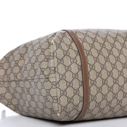 Gucci GG Supreme Monogram Medium Nice Tote Brown 6 of 17