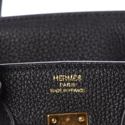 Hermes Togo Birkin 25 Black 8 of 37