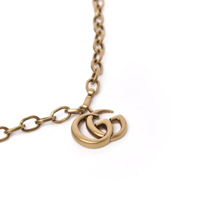 Gucci Metal Resin GG Chain Cowboy Charms Belt Gold Black Tortoise 3 of 4