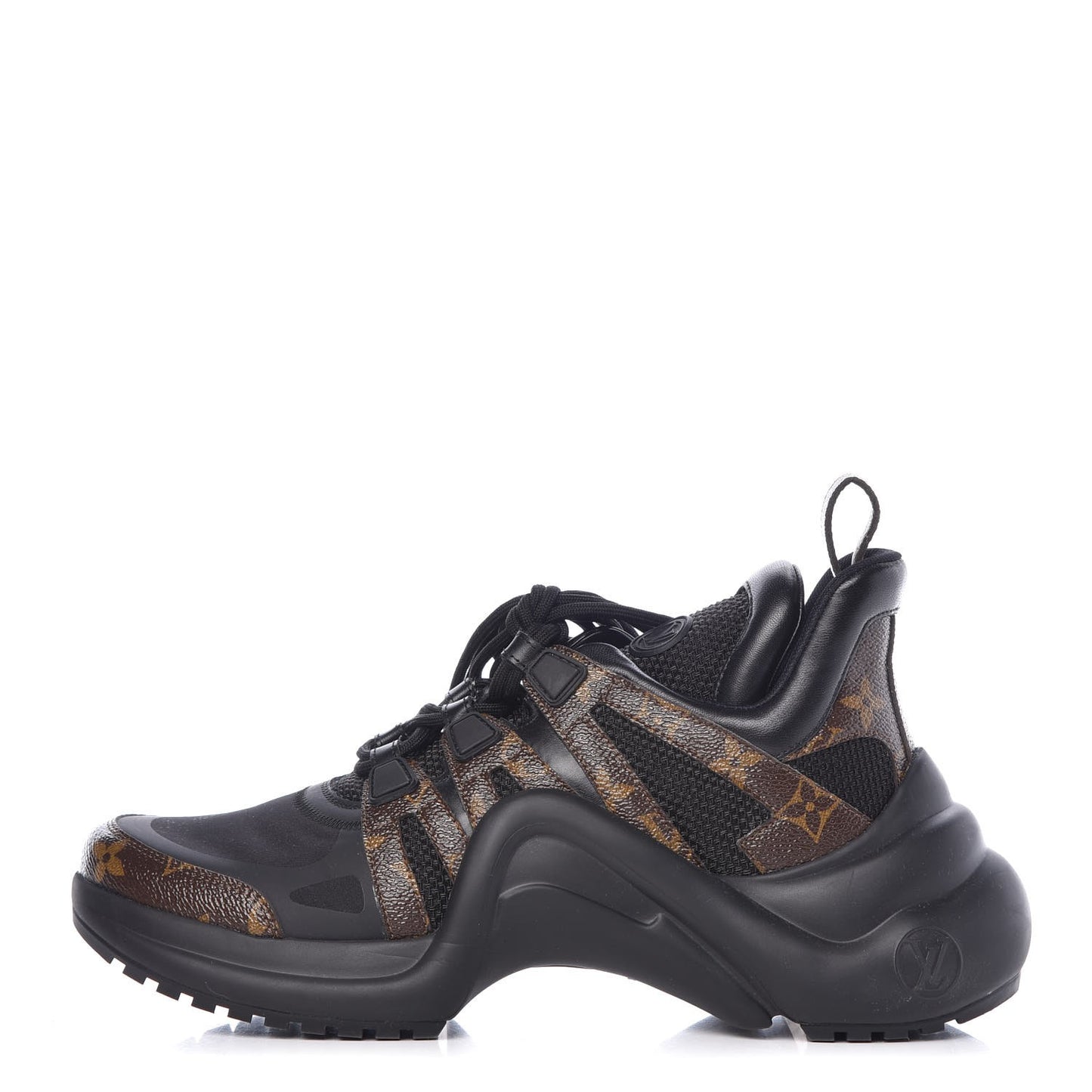 Calfskin Patent Monogram LV Archlight Sneakers 40 Black