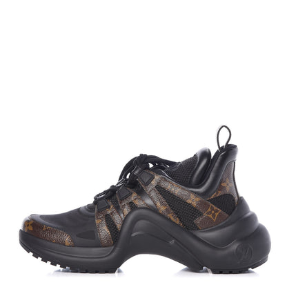 Louis Vuitton Calfskin Patent Monogram LV Archlight Sneakers 40 Black 1 of 9