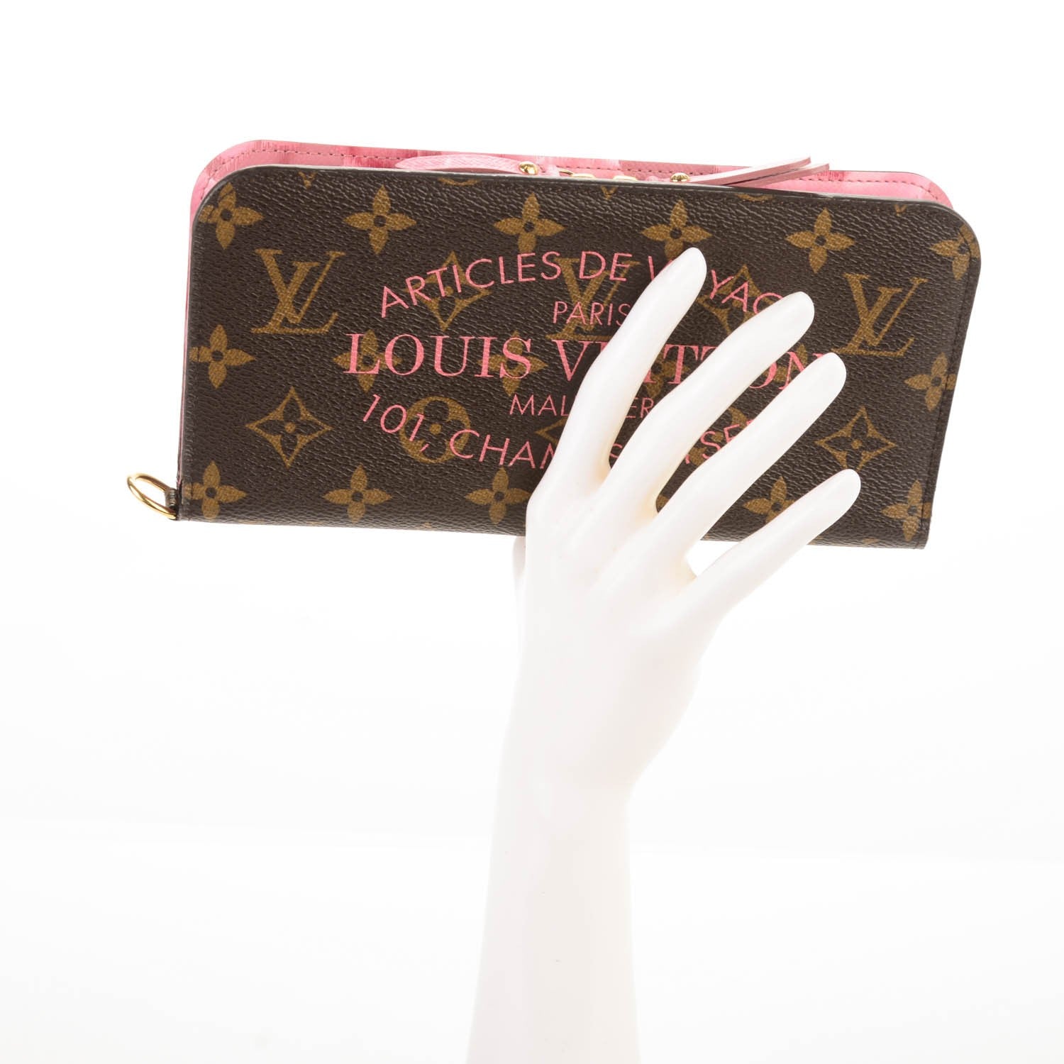 Louis Vuitton Monogram Articles de Voyage Ikat Insolite Wallet Rose Velours 2 of 7