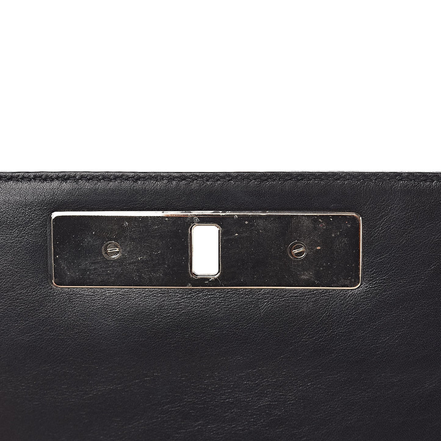 Vitello Flap Accordion Shoulder Flap Black