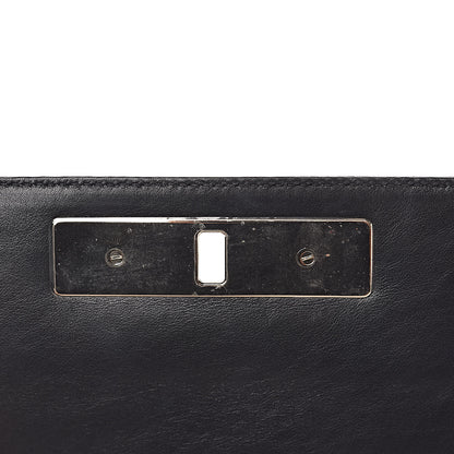 Valentino Garavani Vitello Flap Accordion Shoulder Flap Black 8 of 25