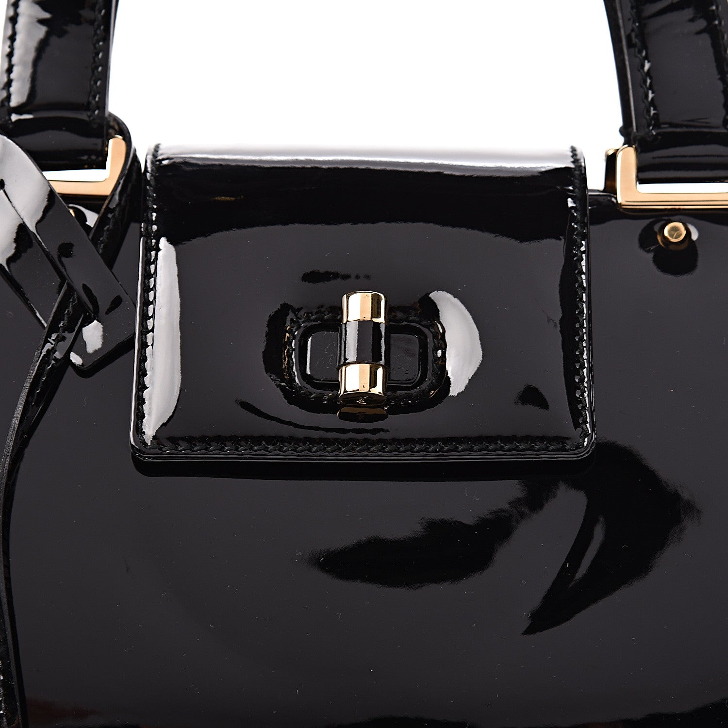 Saint Laurent Patent Calfskin Large Uptown Black 7 of 10