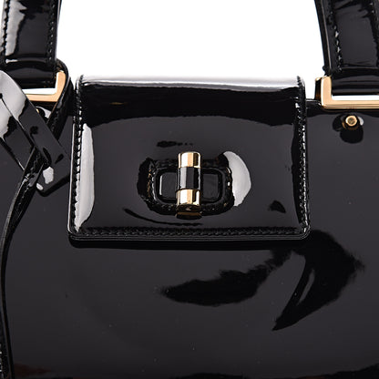 Saint Laurent Patent Calfskin Large Uptown Black 7 of 10