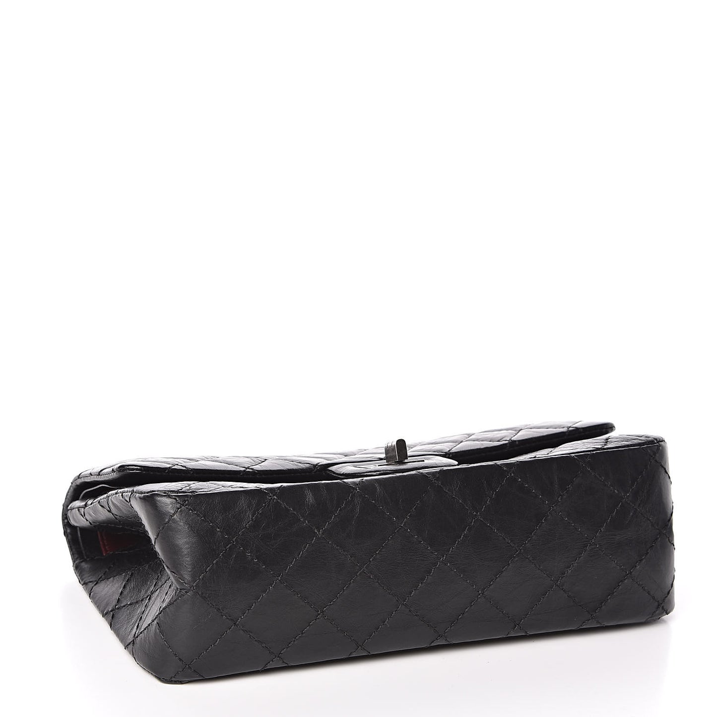 Aged Calfskin Quilted 2.55 Reissue 225 Flap Black