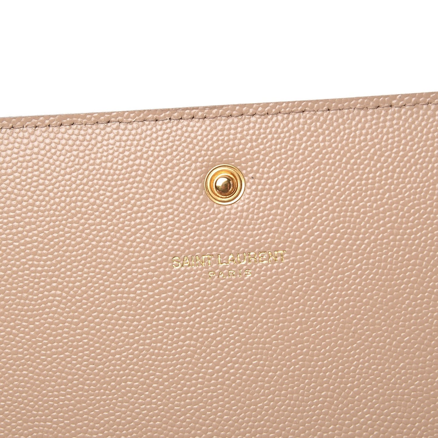 Grain De Poudre Monogram Chain Wallet Dark Beige