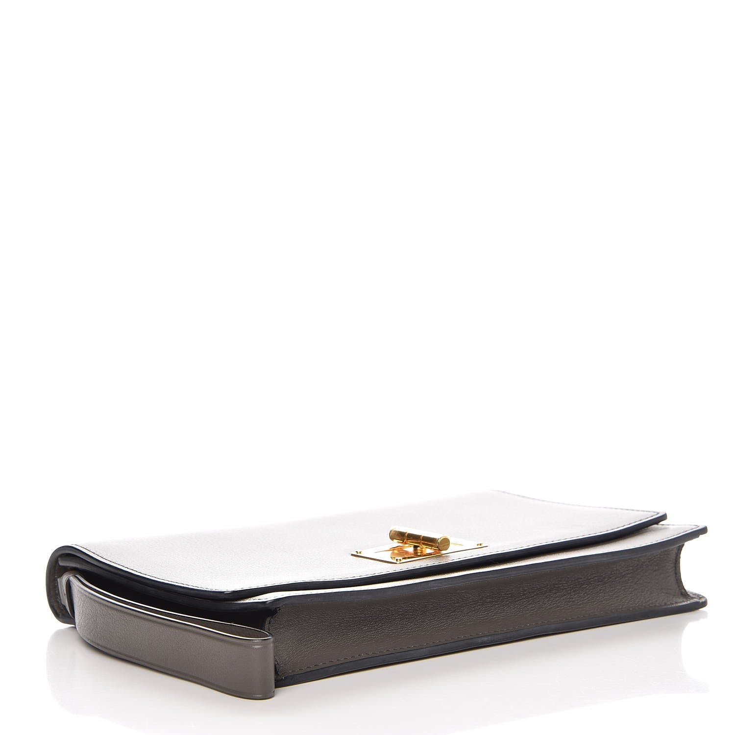 Tom Ford Calfskin Turn Lock Wristlet Grey 4 of 7