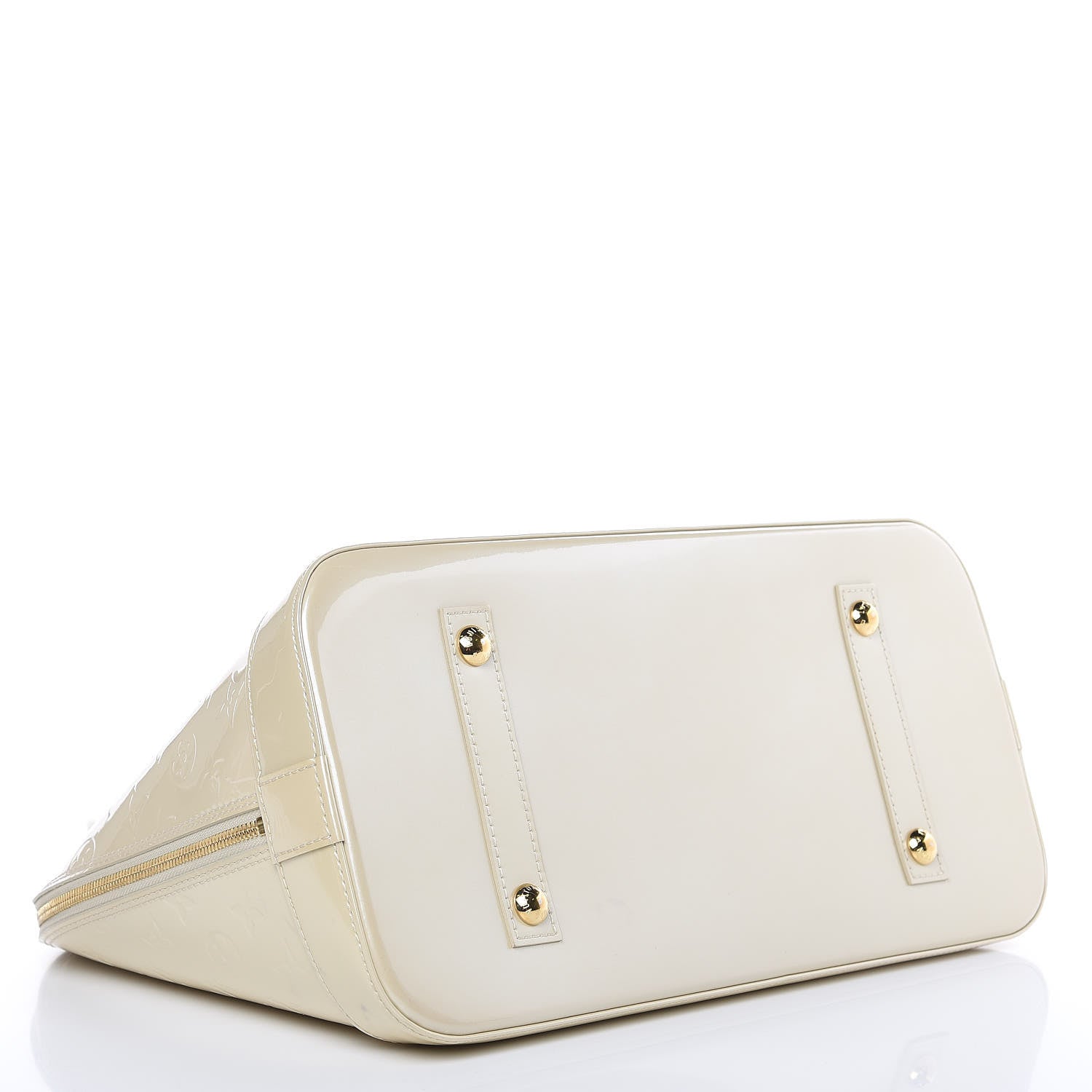 Louis Vuitton Vernis Alma GM Blanc Corail 4 of 15