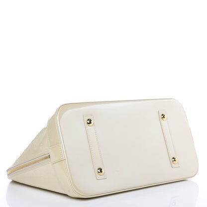Louis Vuitton Vernis Alma GM Blanc Corail 4 of 15