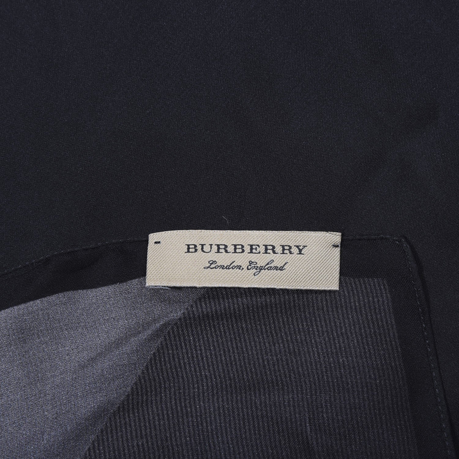 Burberry Silk Ombre Check Scarf Camel Black 4 of 6