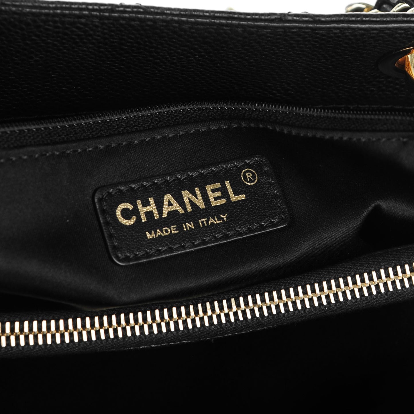Caviar Quilted Grand Shopping Tote GST Black