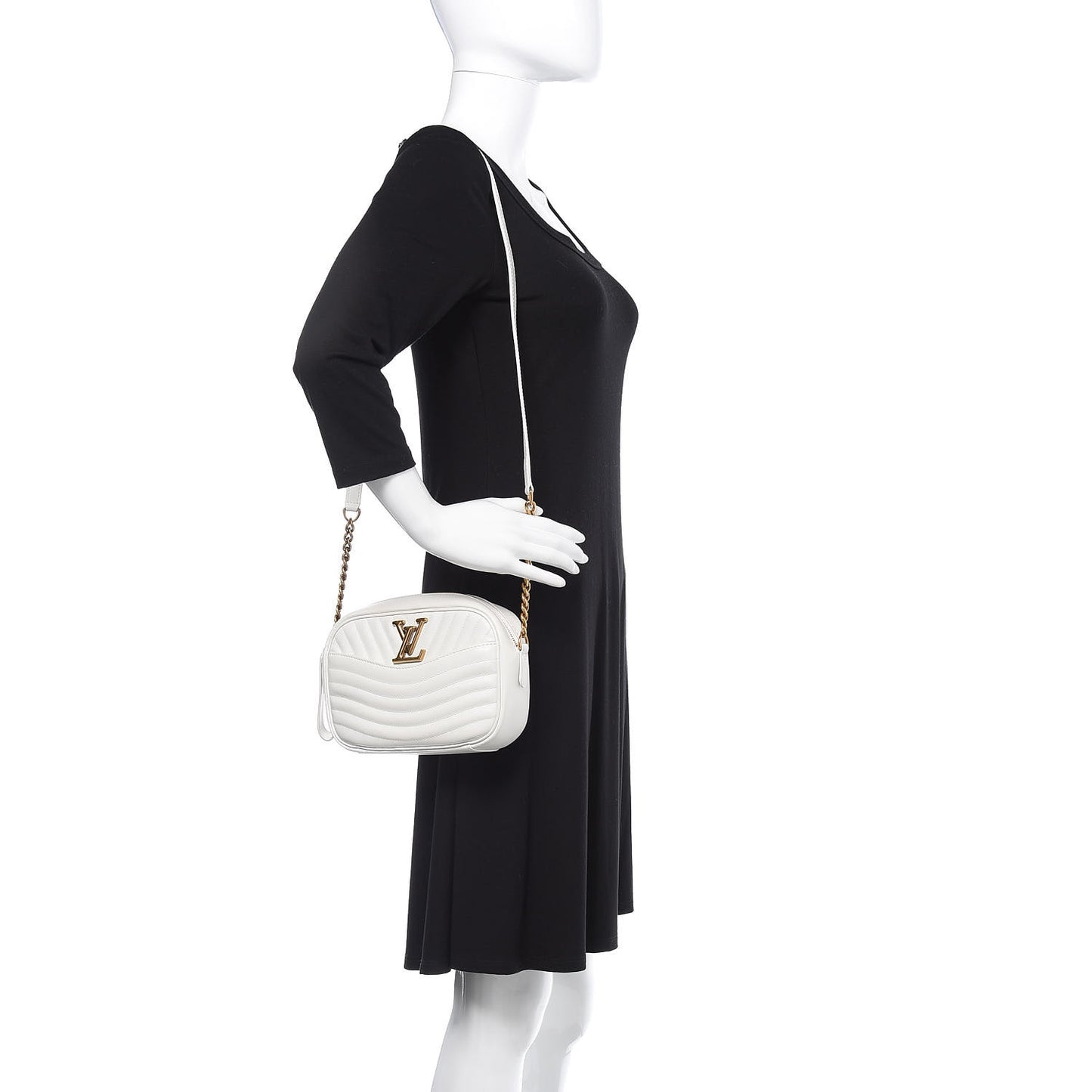 Calfskin New Wave Camera Bag White