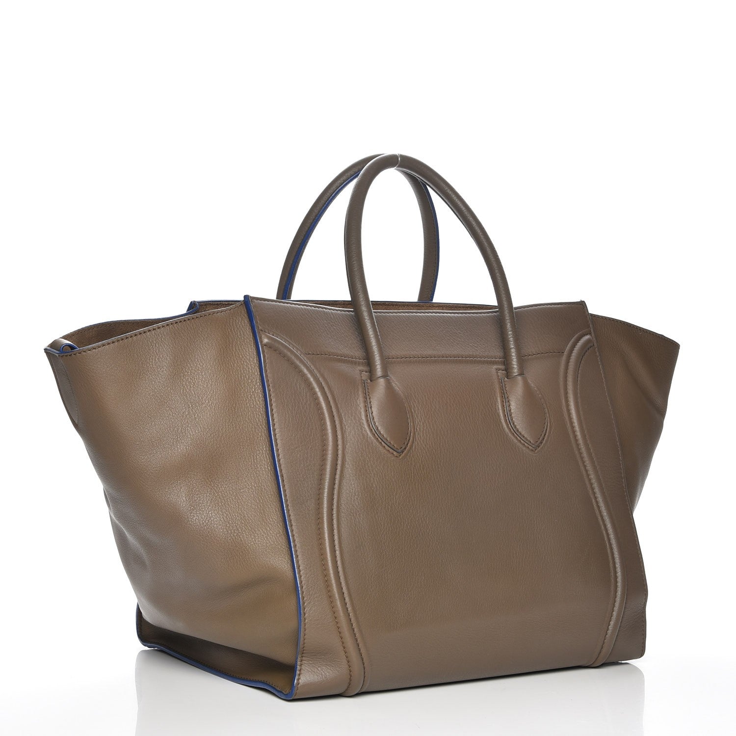 Celine Supple Calfskin Large Phantom Luggage Khaki 3 of 7