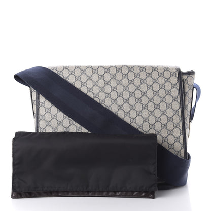 Gucci GG Plus Monogram Messenger Diaper Bag Navy 11 of 11
