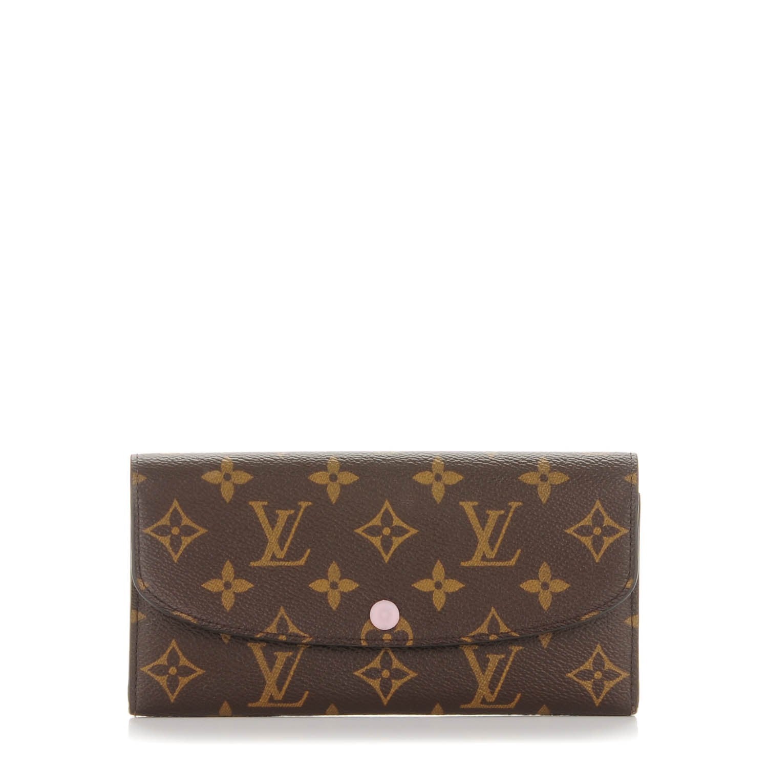 Louis Vuitton Monogram Emilie Wallet Rose Ballerine 1 of 9