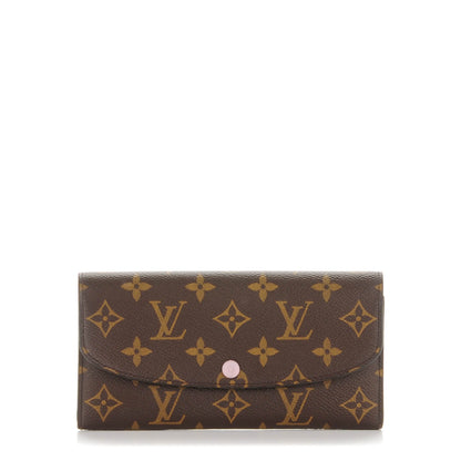 Louis Vuitton Monogram Emilie Wallet Rose Ballerine 1 of 9