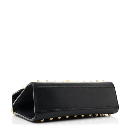 Gucci Calfskin Studded Small Padlock Shoulder Bag Black 4 of 11