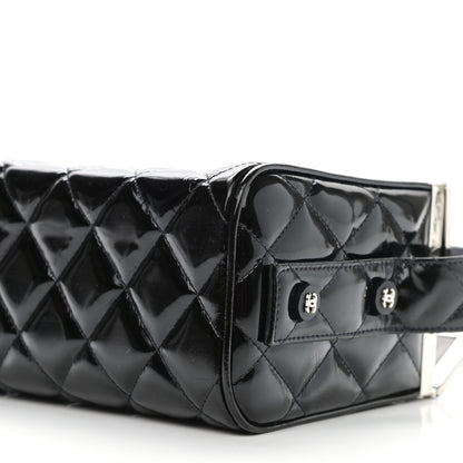 Chanel Patent Quilted Vanity Clutch Black 11 of 12