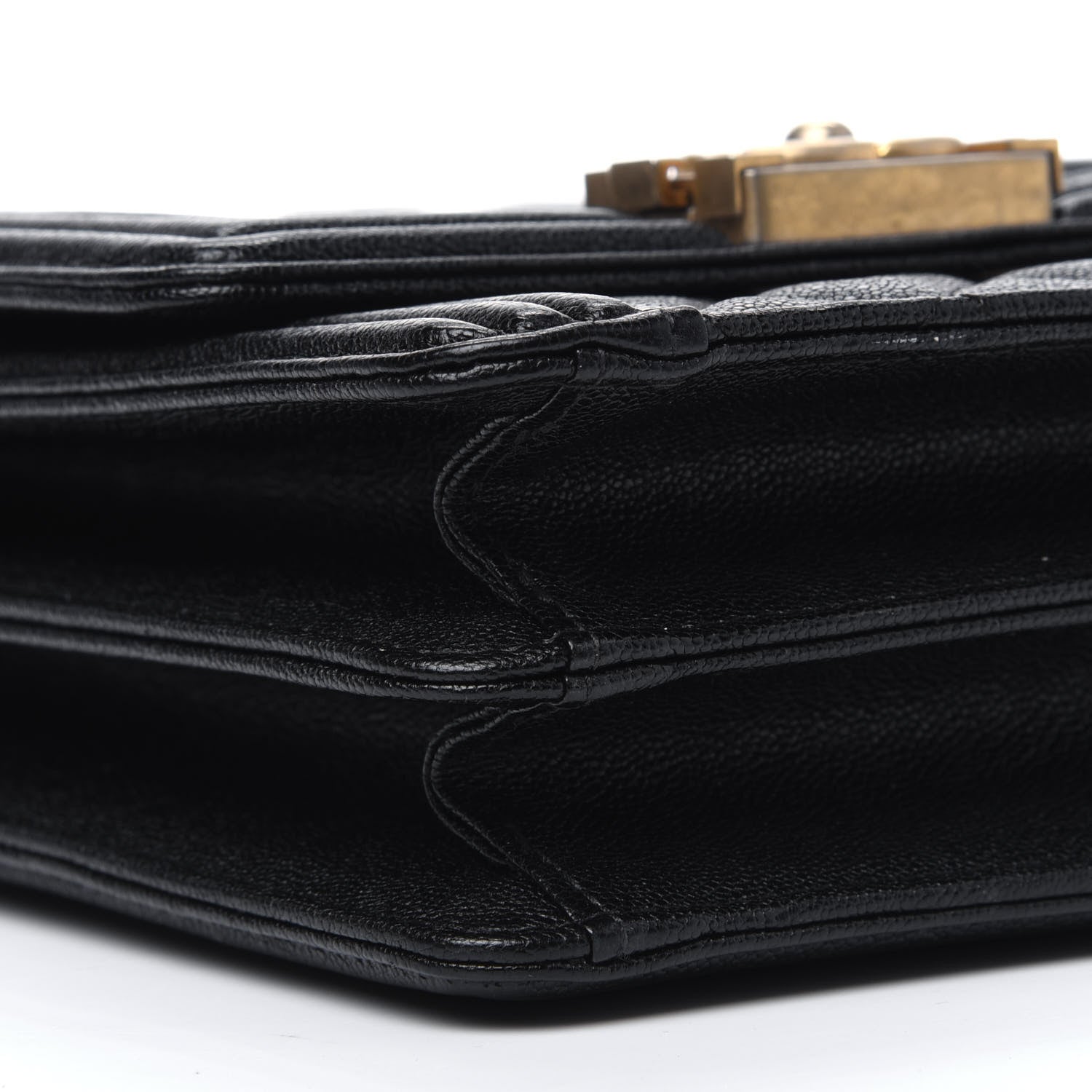 Chanel Caviar Quilted North South Boy Flap Black 9 of 12