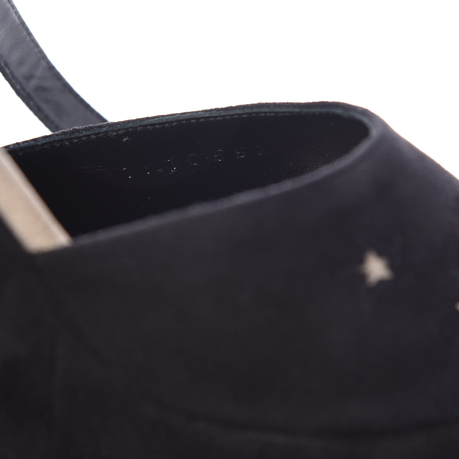 Hermes Suede Goatskin Tournis Wedge Sandals 36 Black 8 of 9