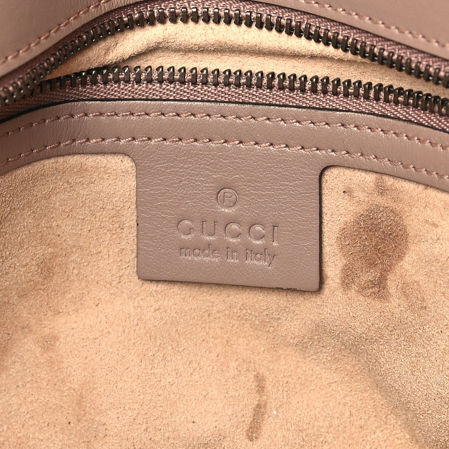 Gucci Calfskin Matelasse Small GG Marmont Shoulder Bag Porcelain Rose 6 of 11