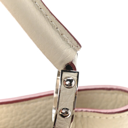 Louis Vuitton Taurillon Capucines MM Blanc Casse 13 of 13