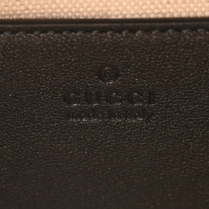 Gucci Sakai Be Green Calfskin Diagonal Stitched Blondie Top Handle Bag Black 6 of 10