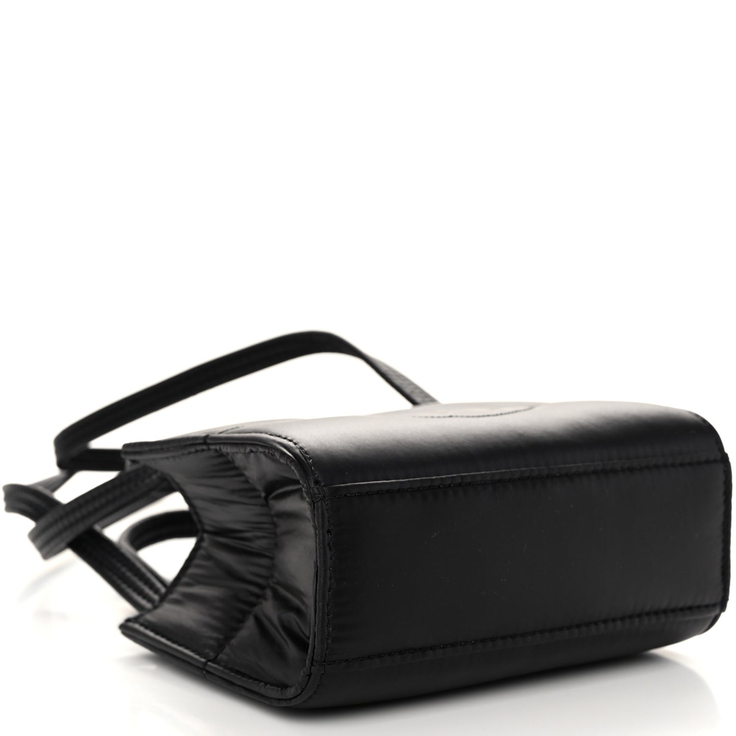 Nylon Small Puff Shopping Bag Black