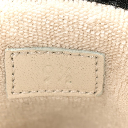 Gucci GG Supereme Monogram Miro Soft Calfskin Web Mens Screener Sneakers 9.5 Beige Ebony Black New Platinum 8 of 9