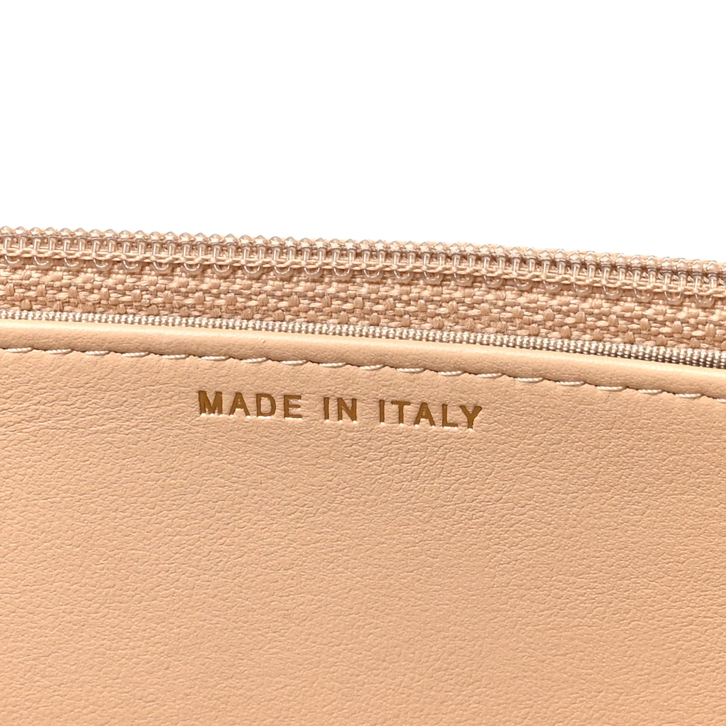 Lambskin Quilted Chanel 19 Wallet On Chain WOC Beige