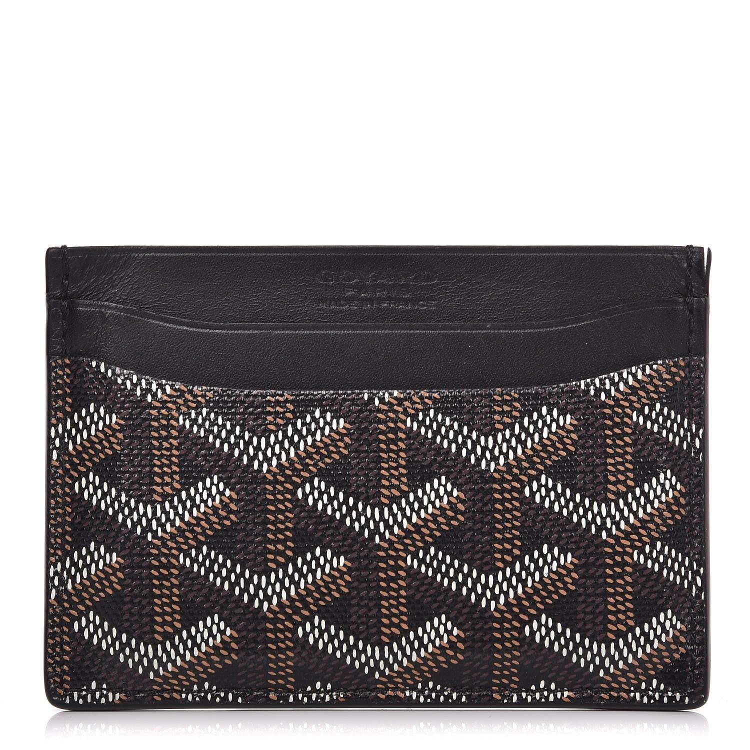 Goyard Goyardine Saint Sulpice Card Holder Black 1 of 10