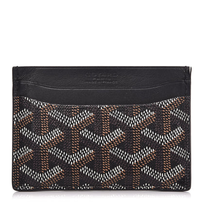 Goyard Goyardine Saint Sulpice Card Holder Black 1 of 10
