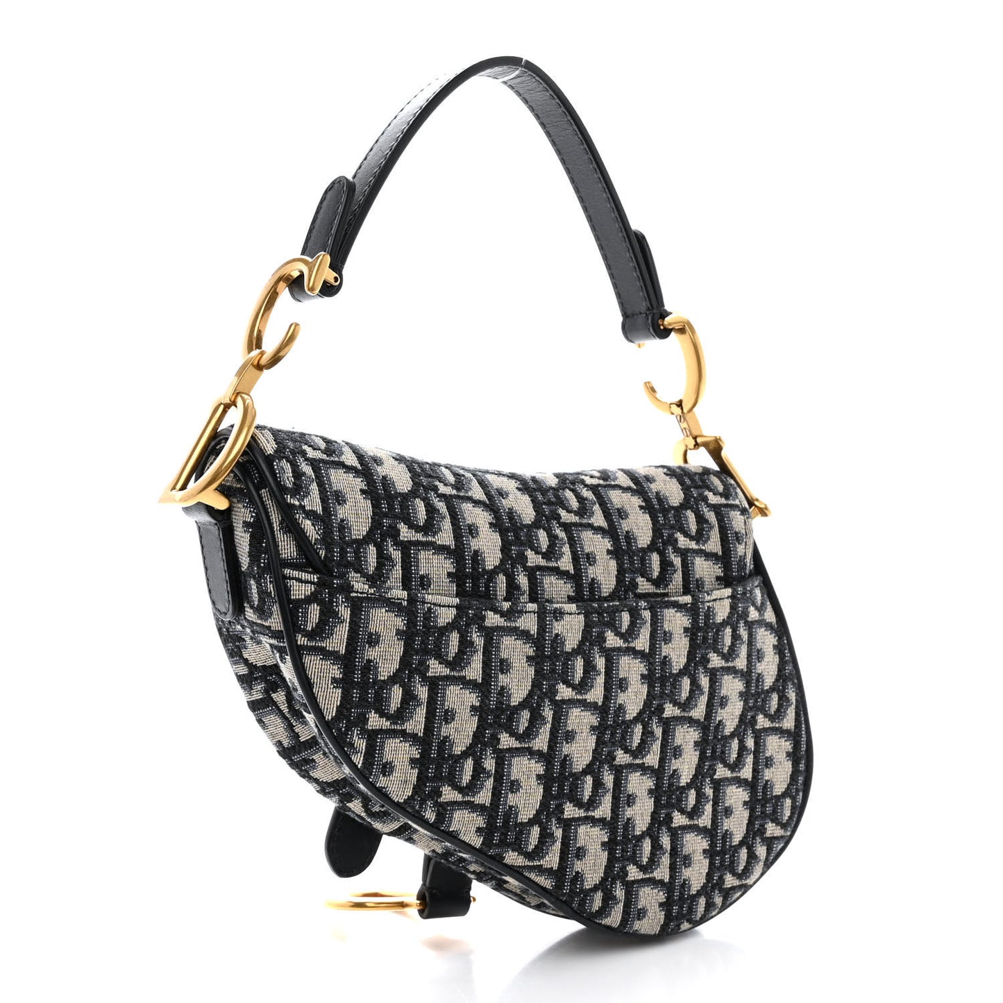 Oblique Mini Saddle Bag Blue