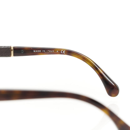 Chanel Lambskin Quilted CC Aviator Sunglasses 4195-Q Brown 6 of 7