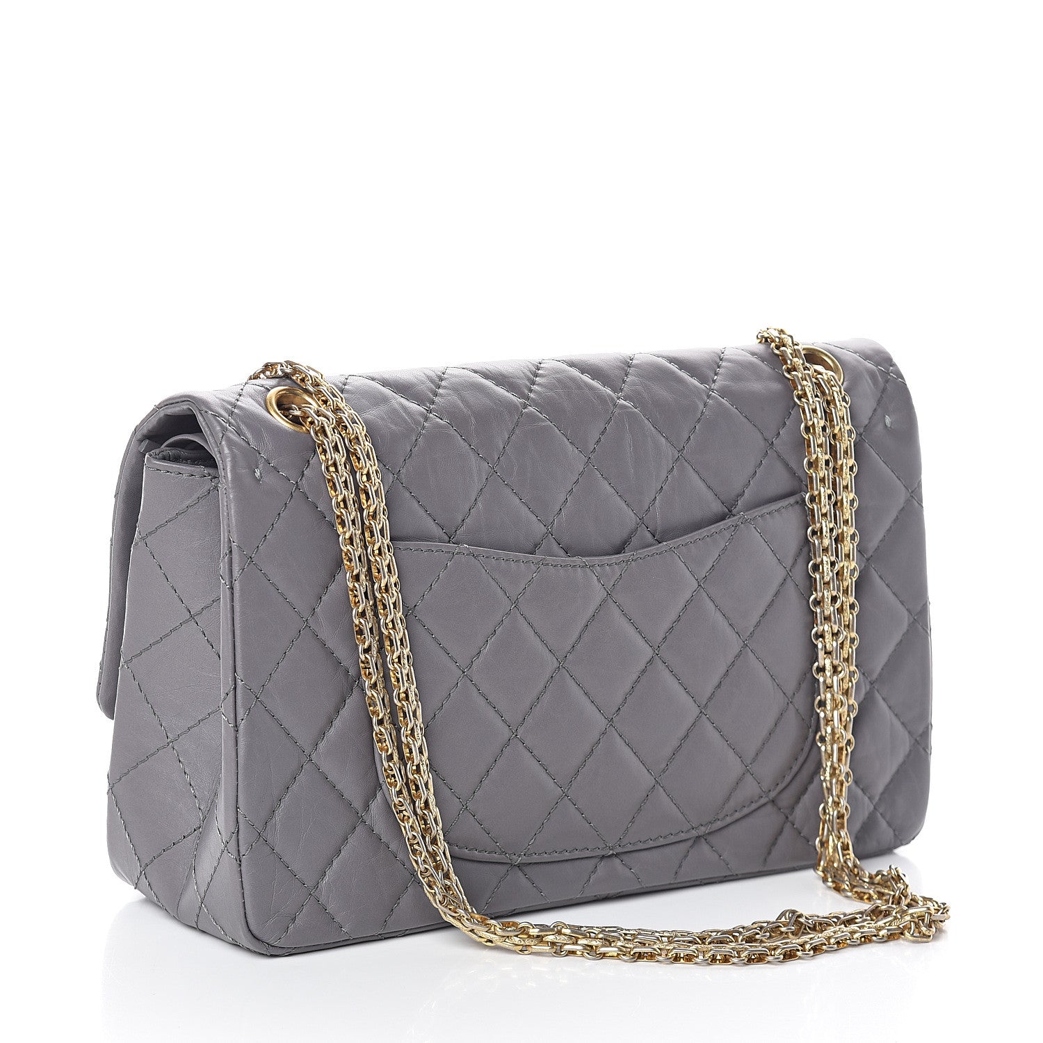 Chanel Aged Calfskin Quilted 2.55 Reissue 226 Flap Grey 2 of 9