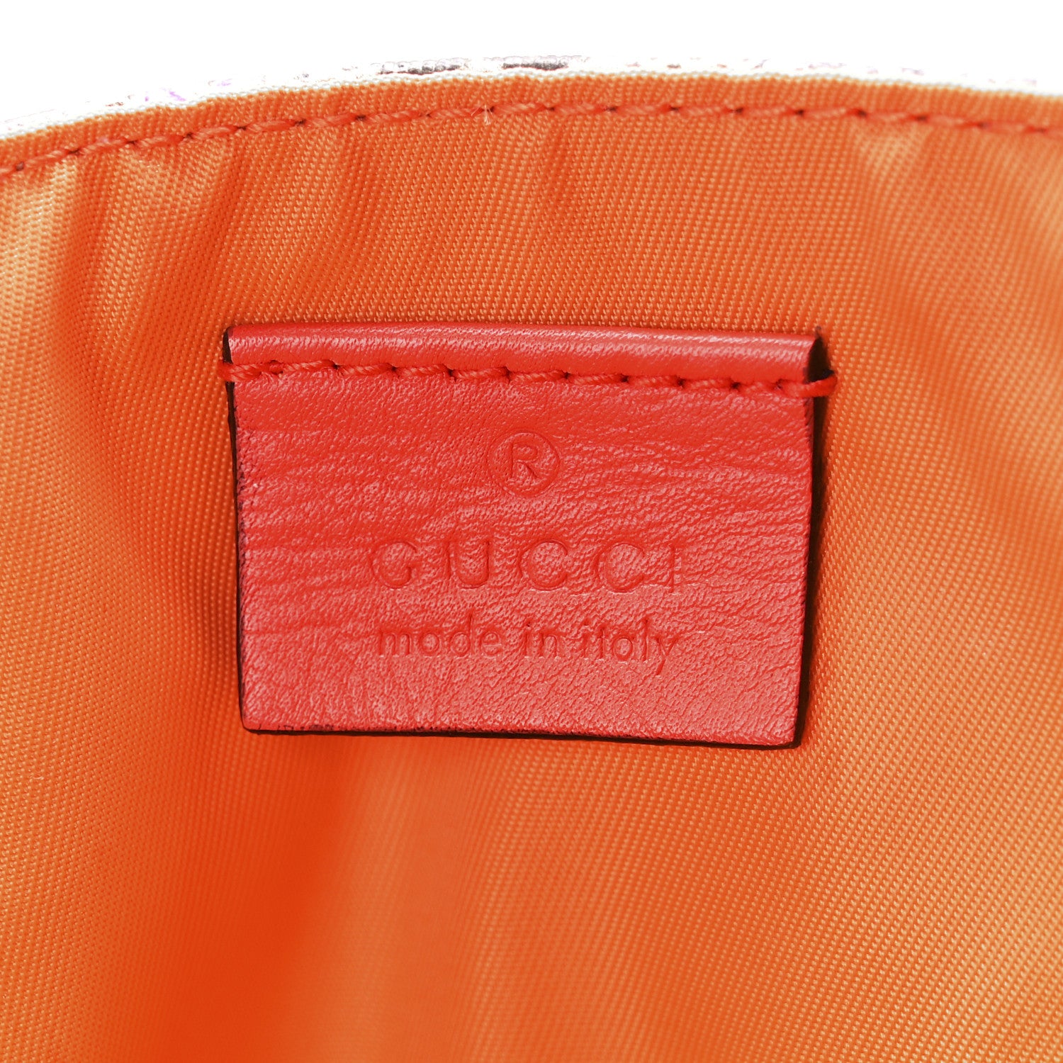 Gucci GG Supreme Monogram Space Cats Diaper Bag Orange 6 of 13