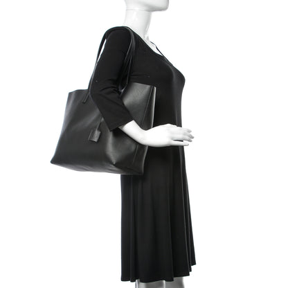 Saint Laurent Calfskin Large Shopping Tote Black 2 of 11