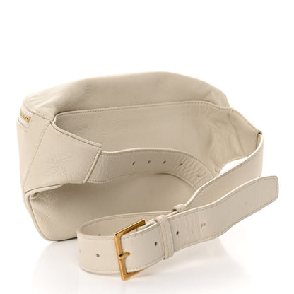 Saint Laurent Grain De Poudre Monogram Belt Bag Blanc Vintage 3 of 9